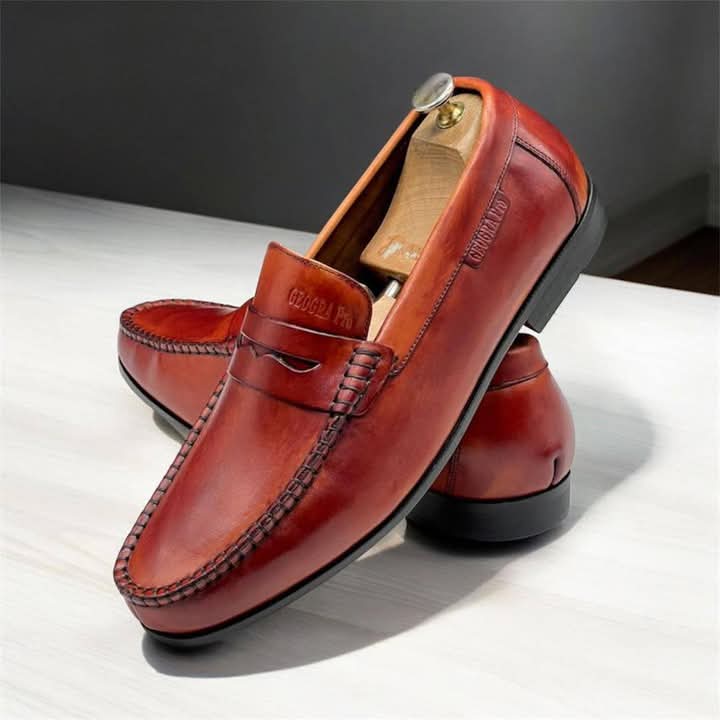 Soulier bureau maron