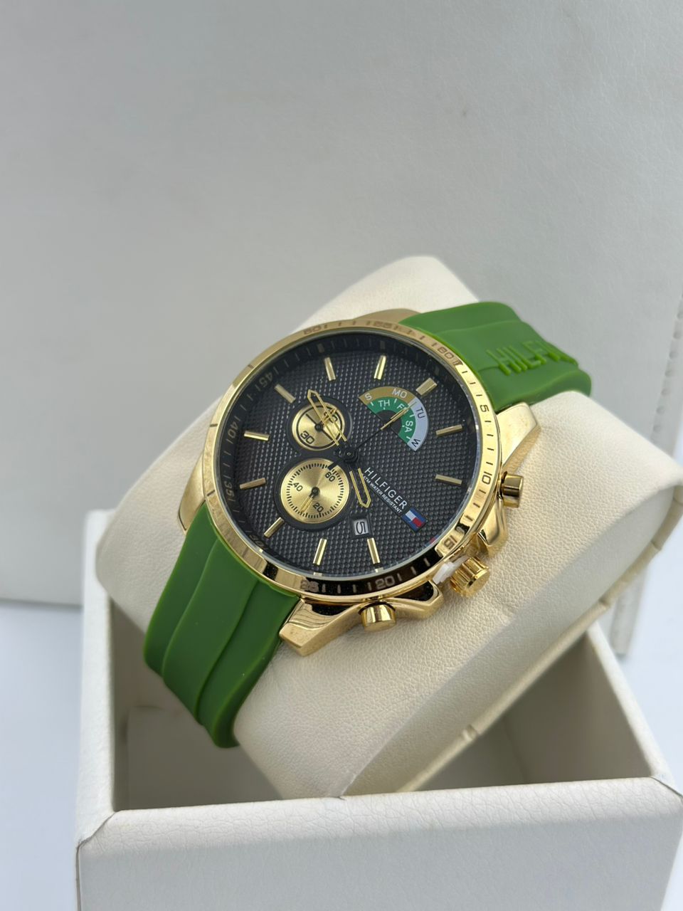 Hilfiger manche verte